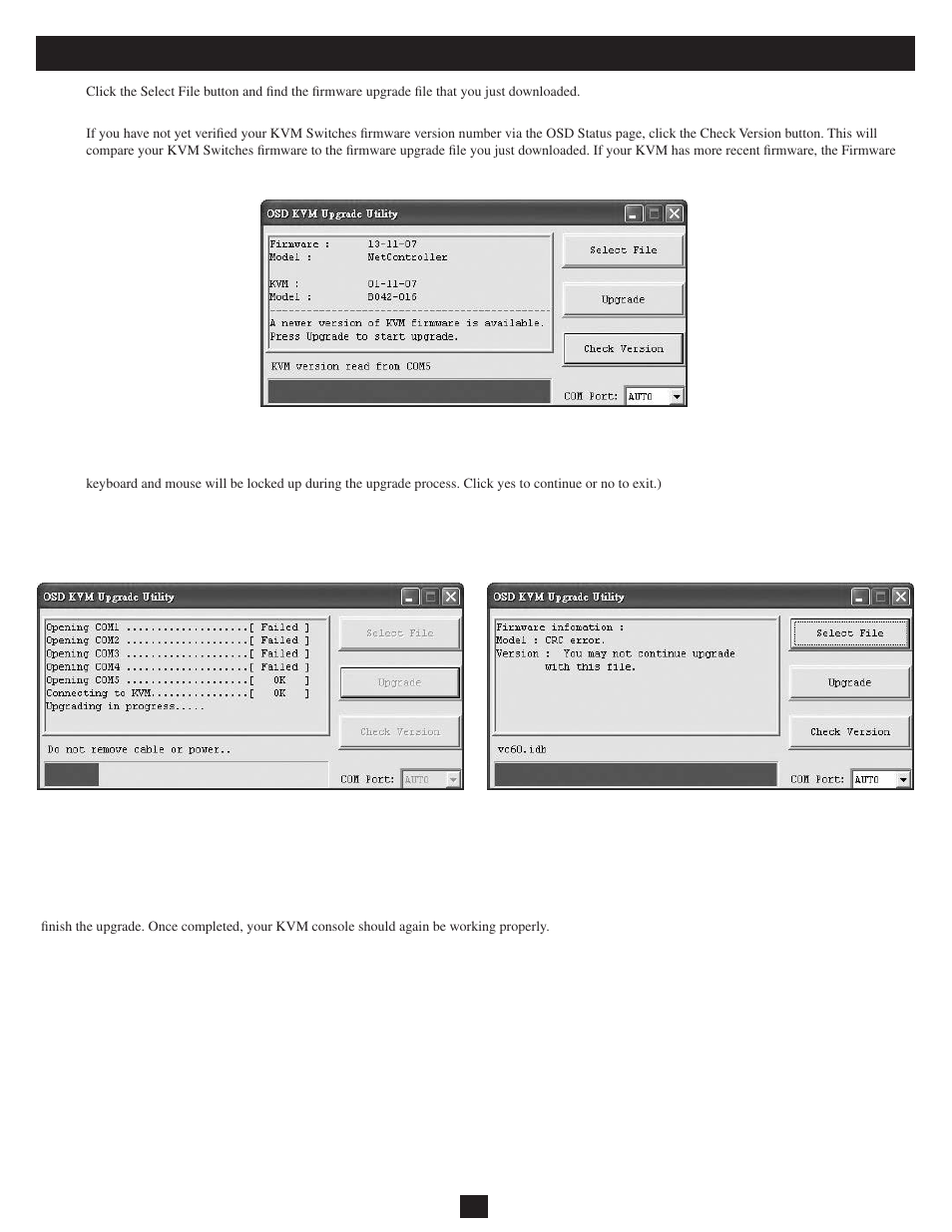 Upgrade firmware | Tripp Lite B042-008 User Manual | Page 10 / 12