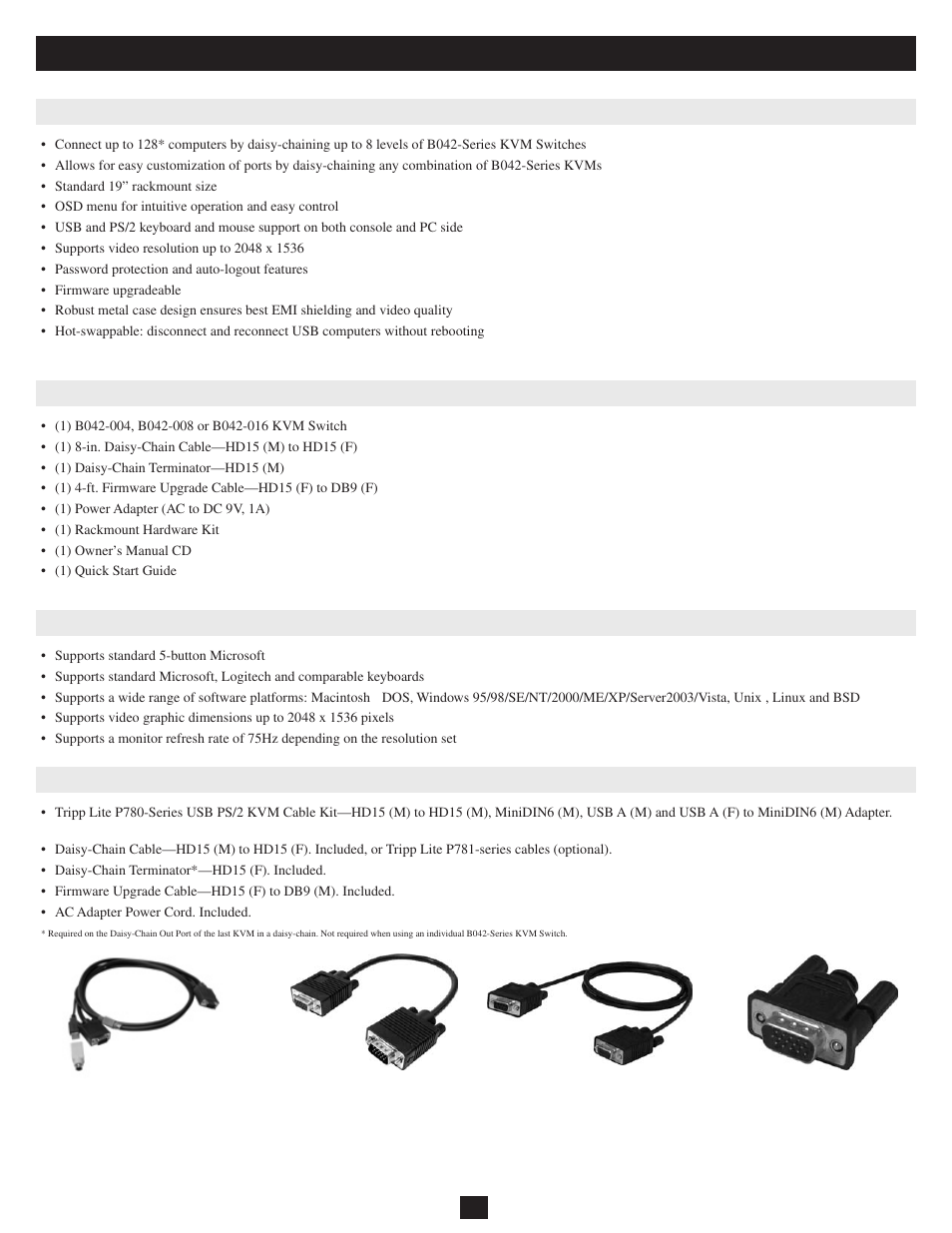 Features | Tripp Lite B042-008 User Manual | Page 2 / 12