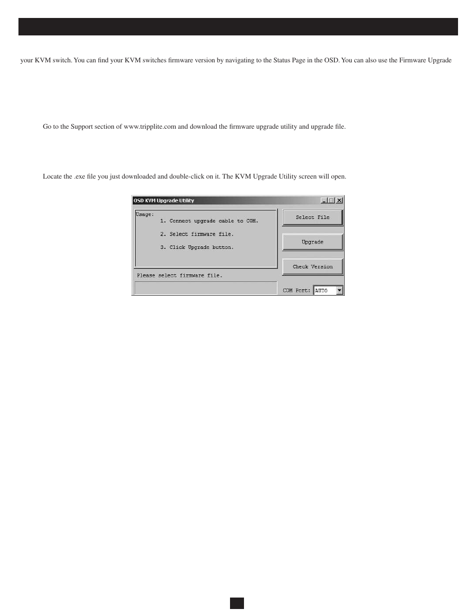 Upgrade firmware | Tripp Lite B042-008 User Manual | Page 9 / 12