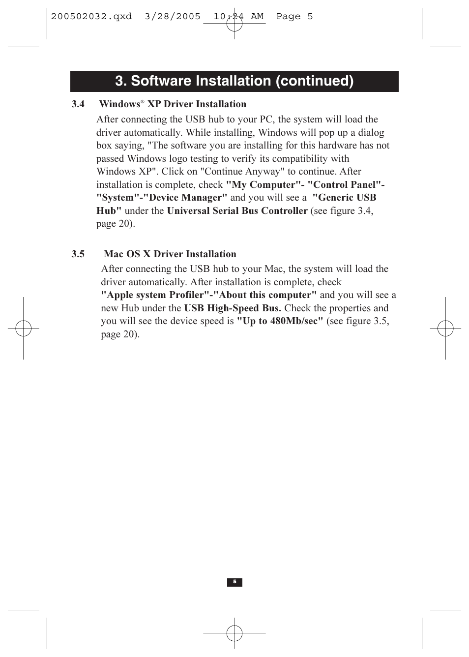 Software installation (continued) | Tripp Lite U225-004-R User Manual | Page 5 / 20
