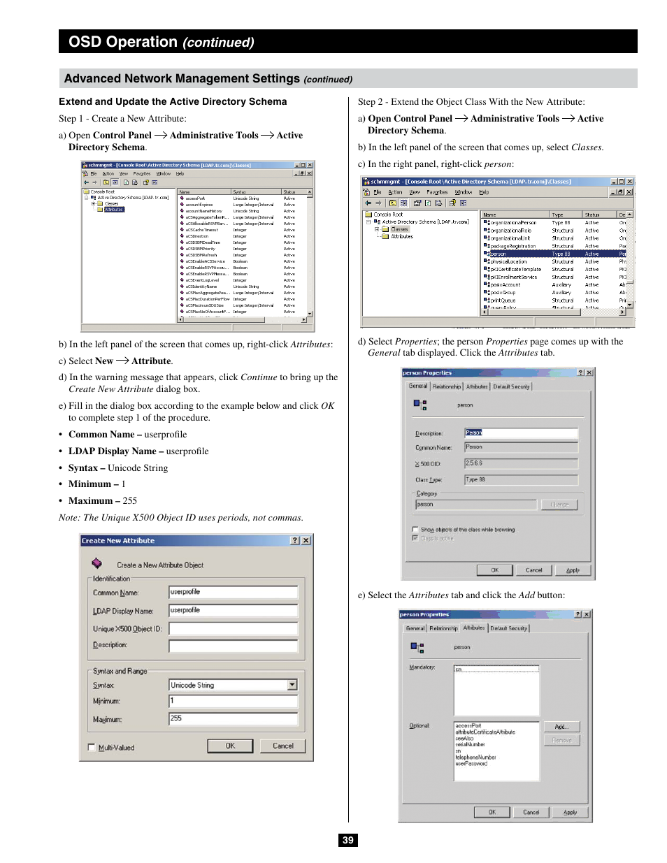 Osd operation, Continued) | Tripp Lite B064-032-04-IPG User Manual | Page 39 / 81