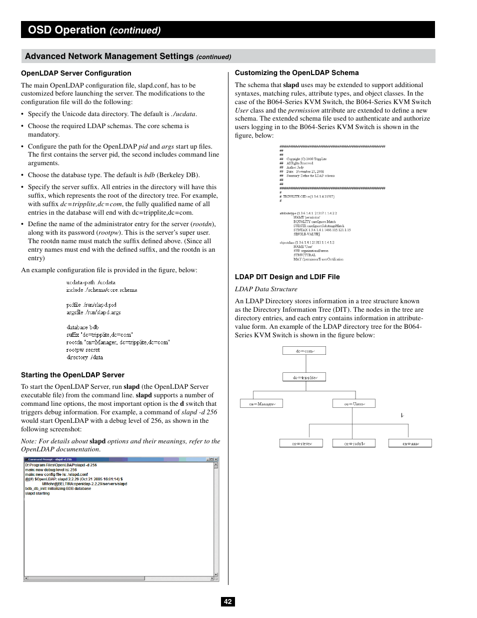 Osd operation, Continued) | Tripp Lite B064-032-04-IPG User Manual | Page 42 / 81