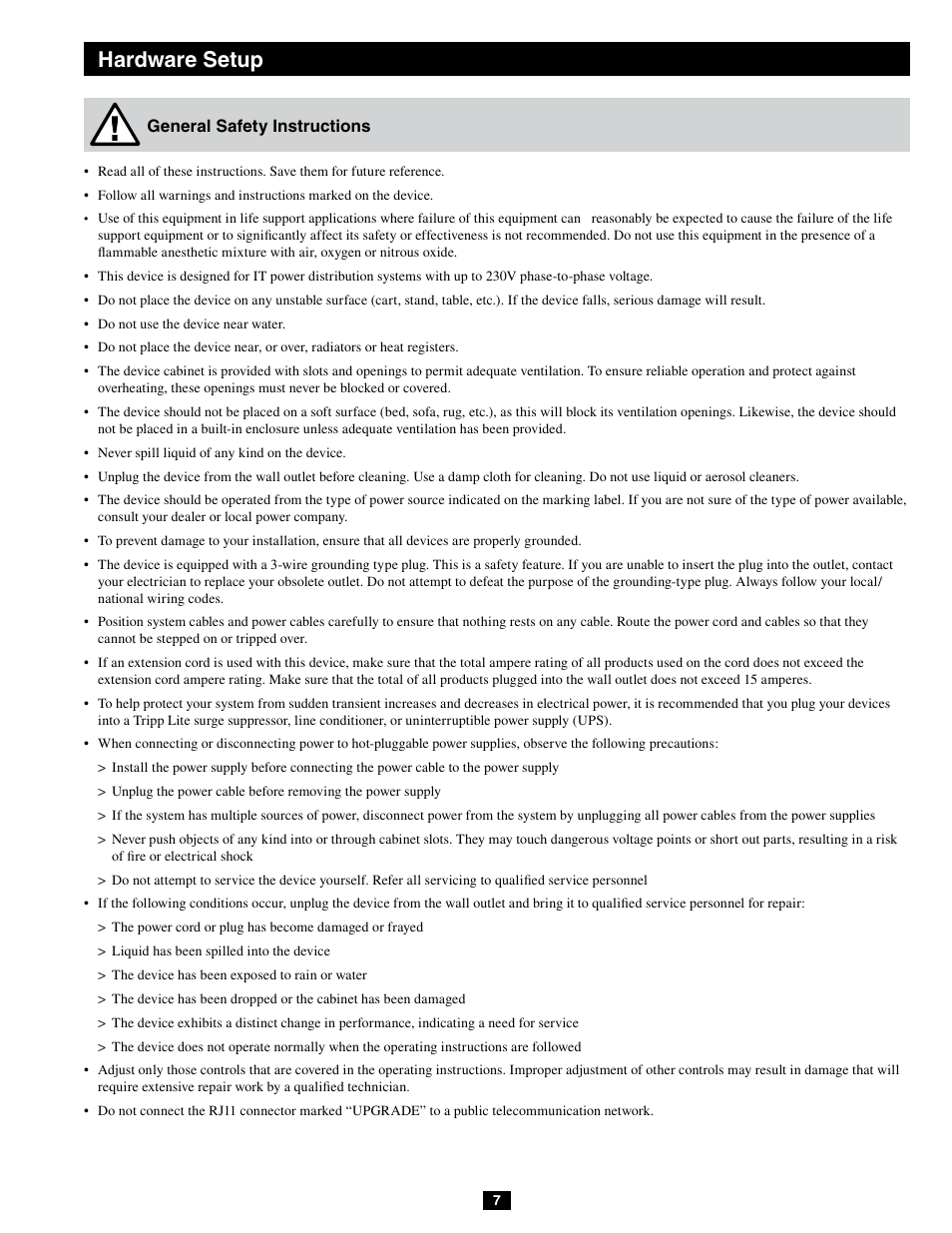 Hardware setup | Tripp Lite B064-032-04-IPG User Manual | Page 7 / 81