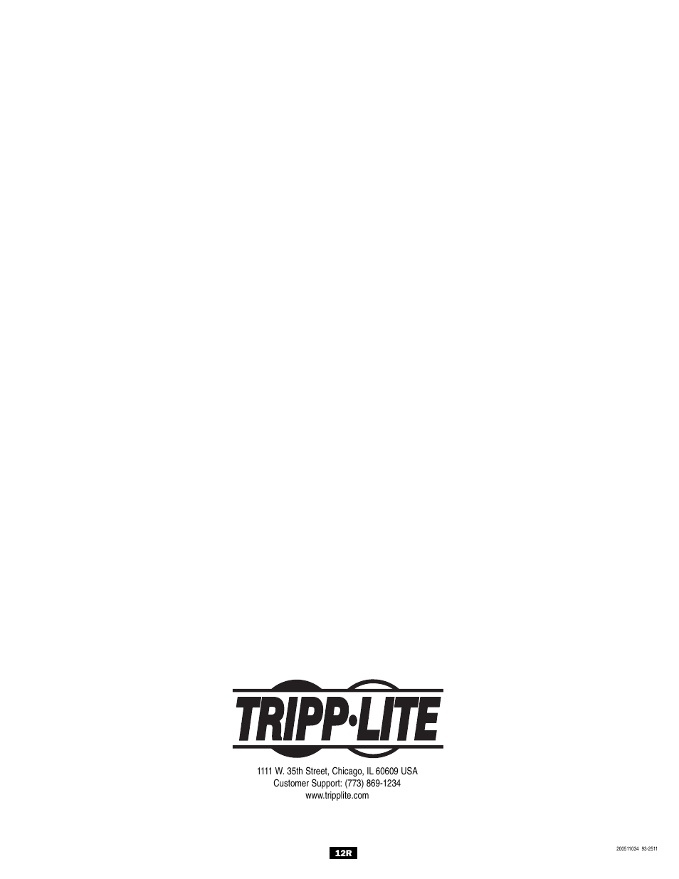 Tripp Lite Utility/ Work Truck DC-to-AC Inverters User Manual | Page 12 / 12