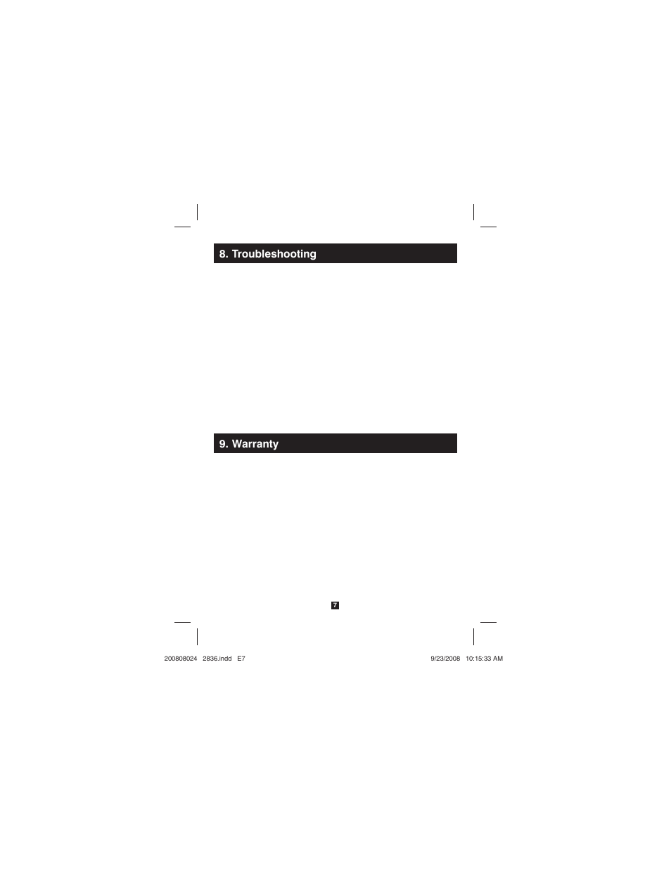 Troubleshooting 9. warranty | Tripp Lite U224-4R4-R User Manual | Page 7 / 8