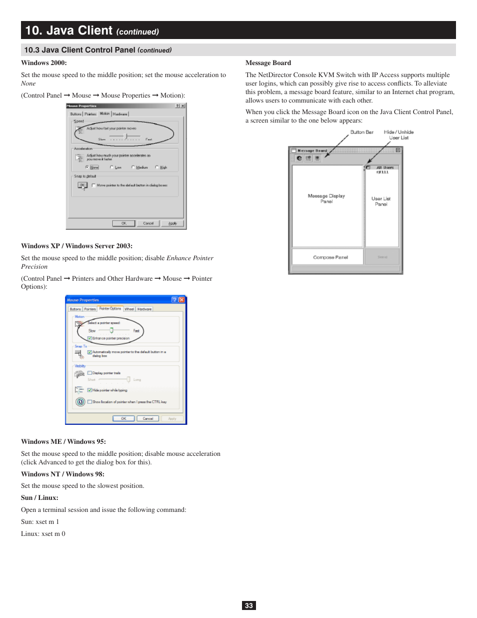 Java client | Tripp Lite B020-016-17-IP User Manual | Page 33 / 45