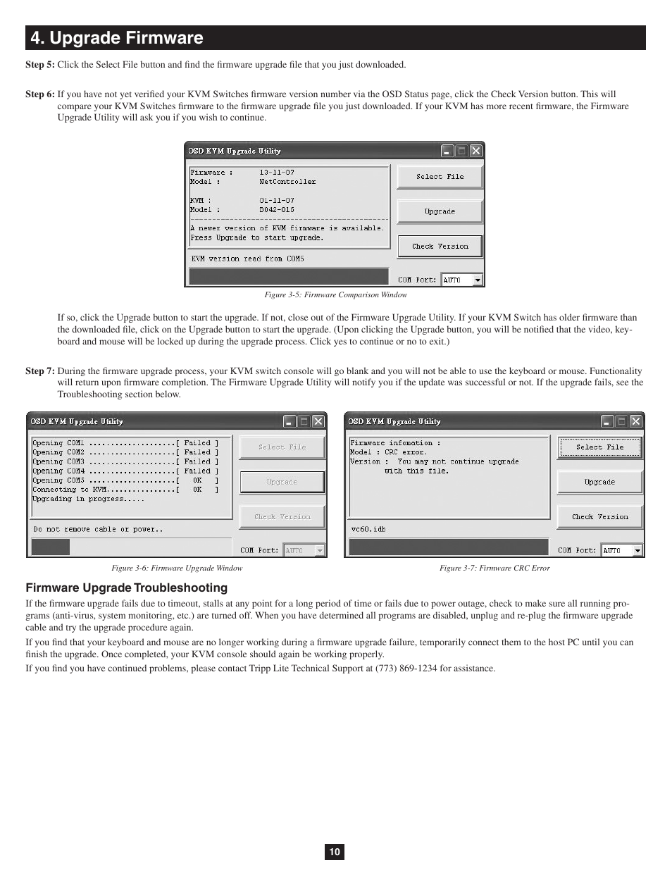 Upgrade firmware | Tripp Lite B042-016 User Manual | Page 10 / 11