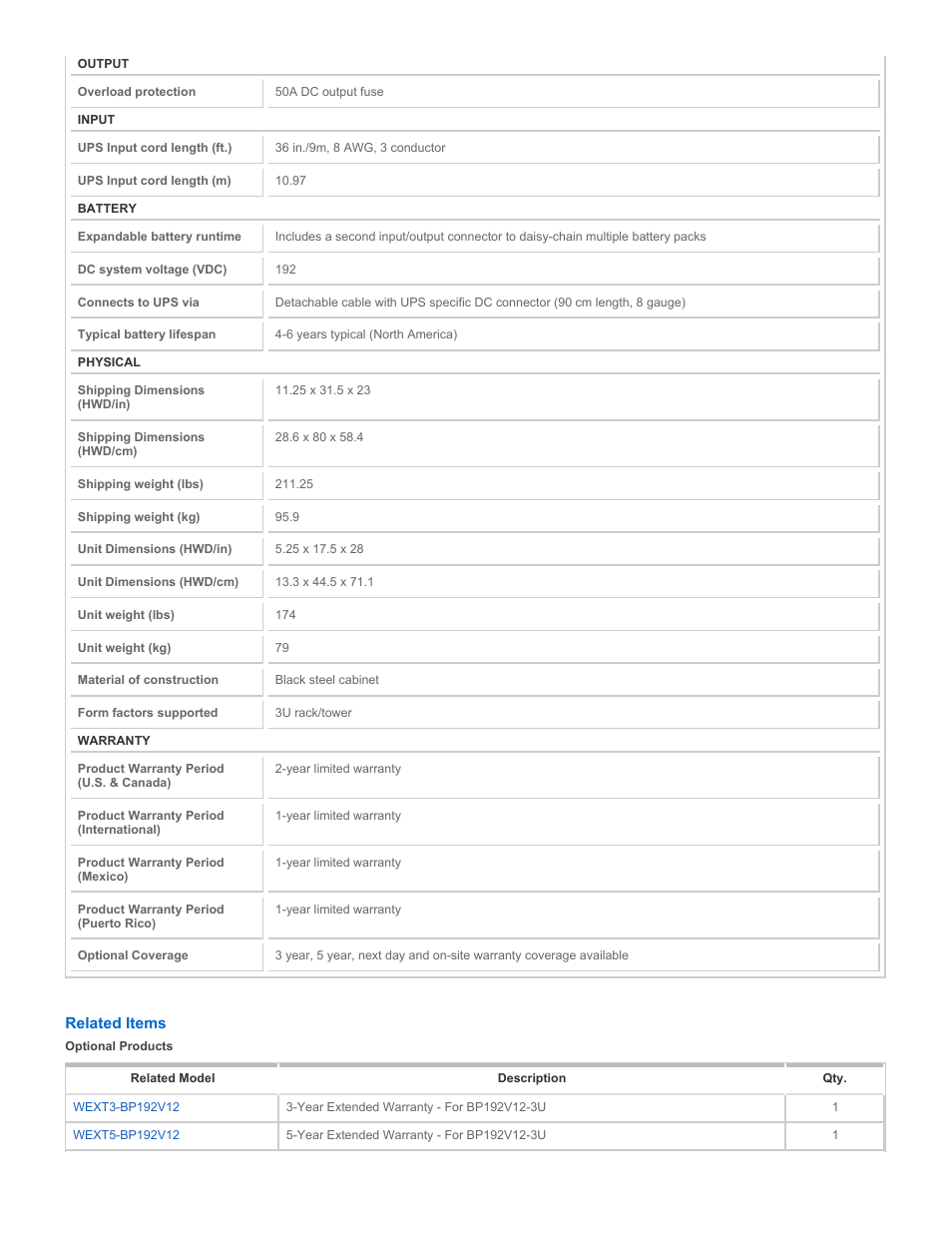 Tripp Lite BP192V12-3U User Manual | Page 2 / 3
