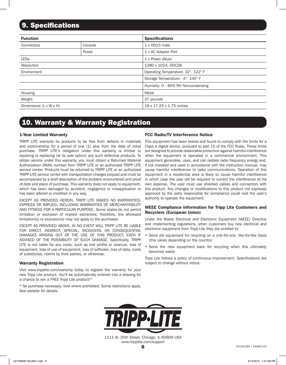 Tripp Lite B021-000-19-SH User Manual | Page 6 / 20