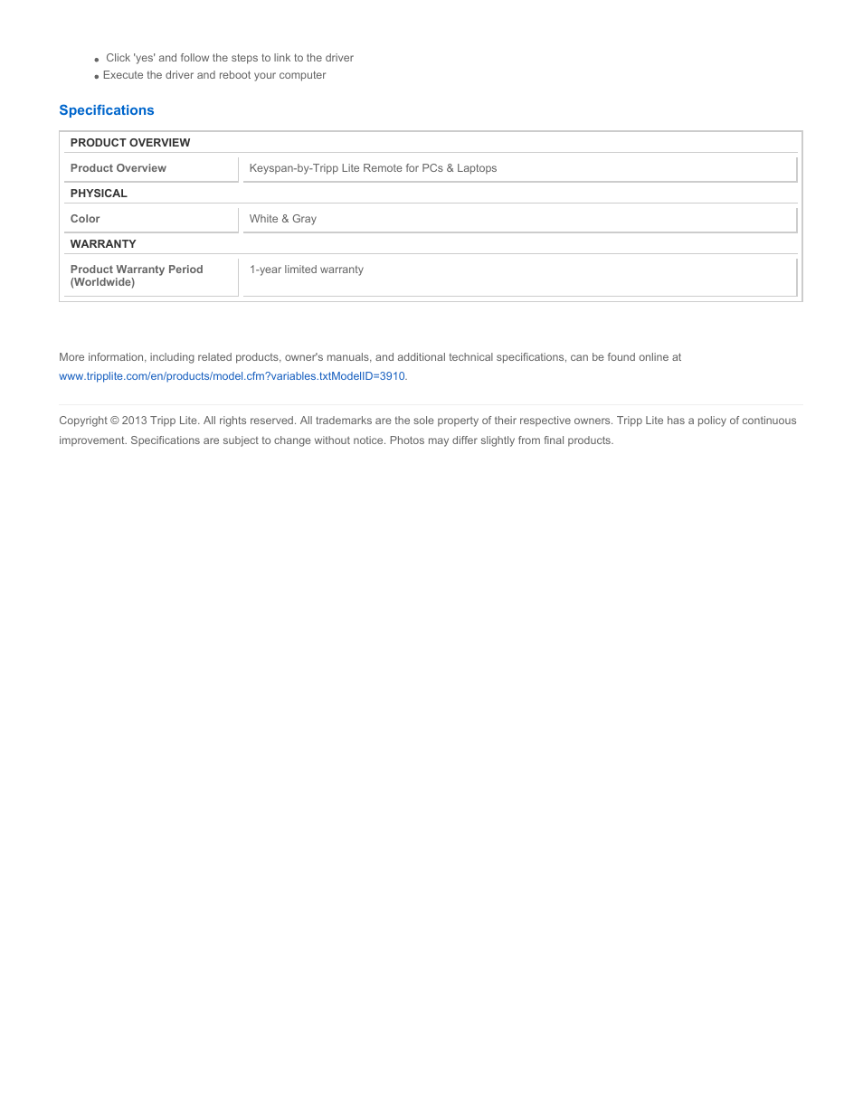 Tripp Lite URM-15T User Manual | Page 2 / 2