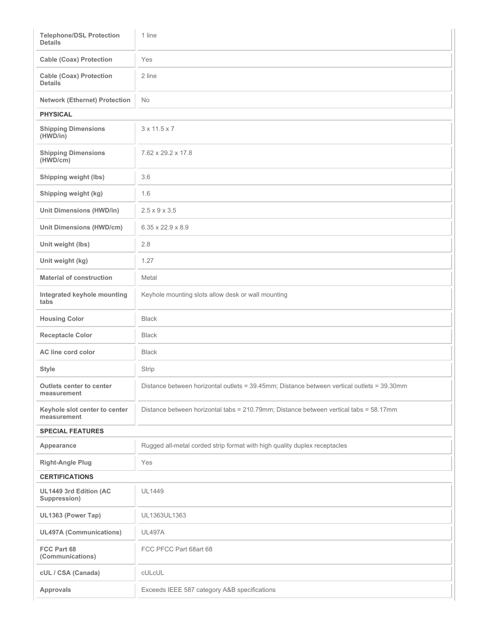 Tripp Lite ISOBAR6DBS User Manual | Page 3 / 4