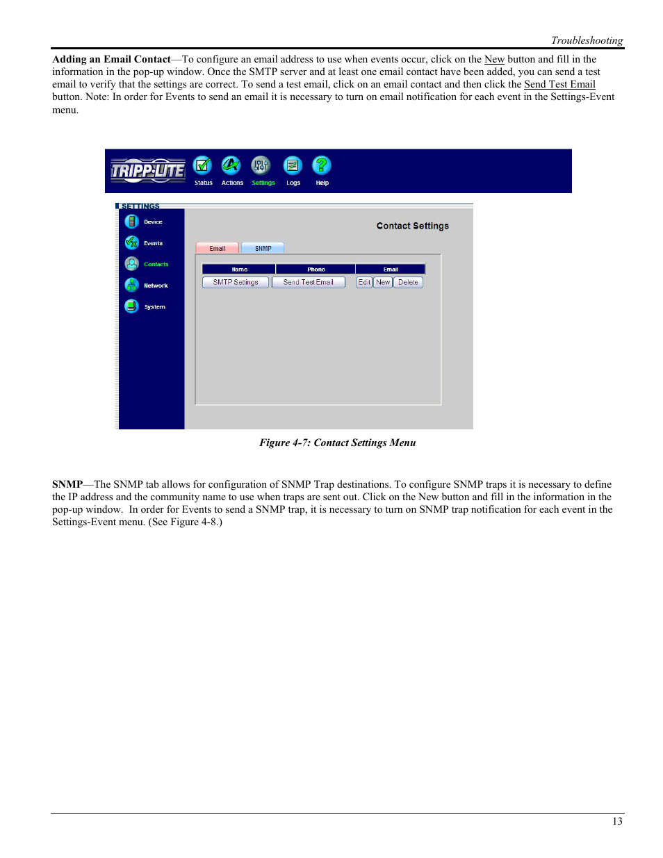 Tripp Lite UPS SNMPWEBCARD User Manual | Page 15 / 22