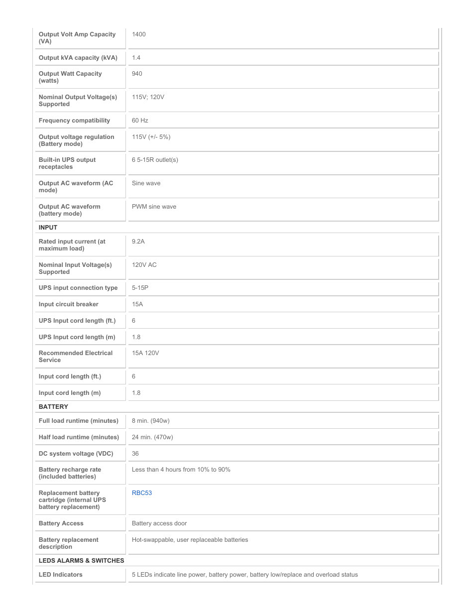 Tripp Lite BCPRO1400 User Manual | Page 2 / 5