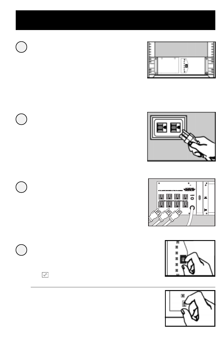Installation, Plug your equipment into your ups, Turn your ups on | Plug your ups into an electrical outlet | Tripp Lite 700 RM UPS User Manual | Page 3 / 20