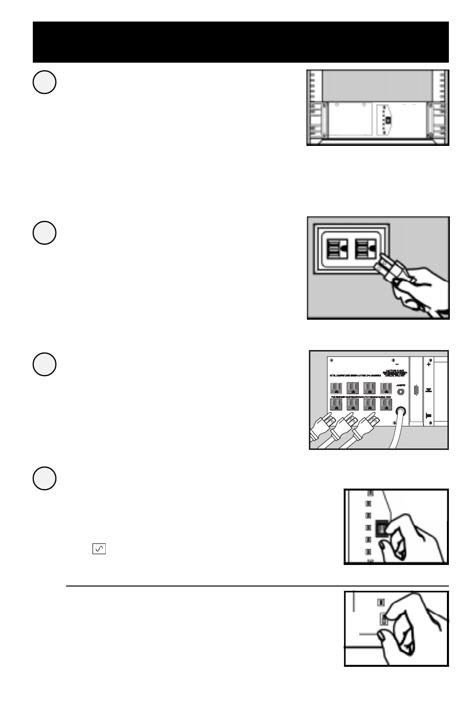 Instalación, Conecte sus equipos al no-break, Encienda el sistema ups | Tripp Lite 700 RM UPS User Manual | Page 9 / 20