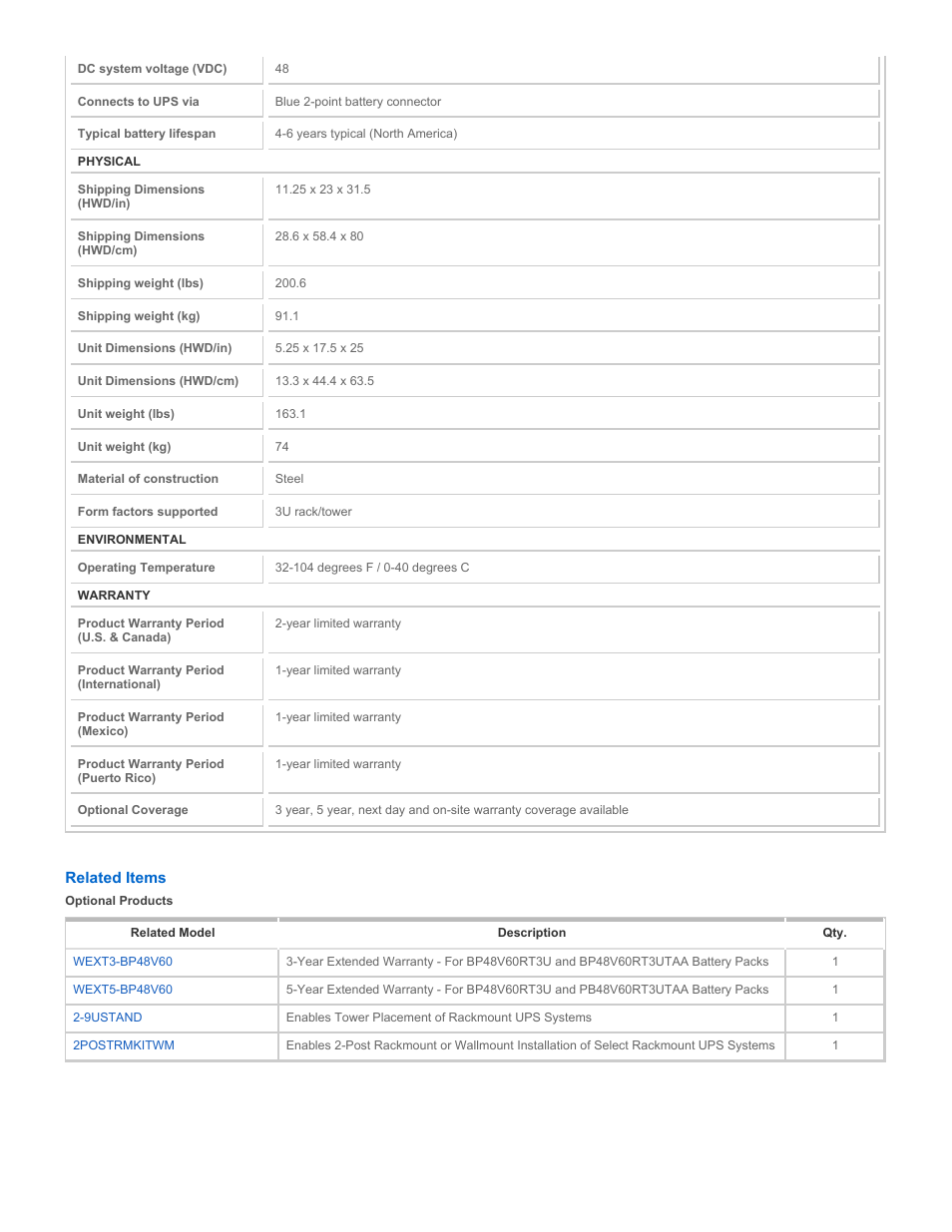 Tripp Lite BP48V60-3UNAFTA User Manual | Page 2 / 3