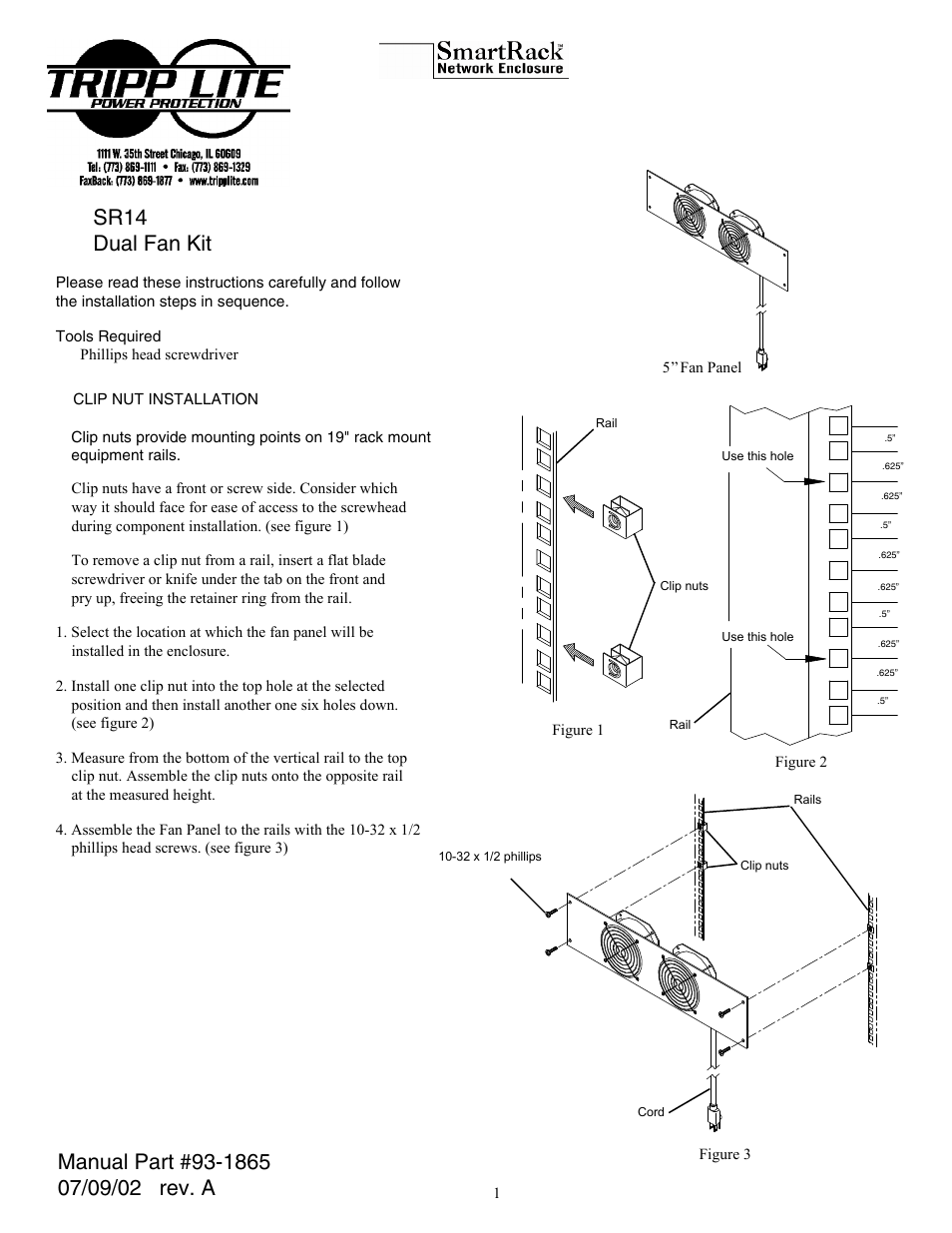 Tripp Lite MKH 800 P 48 User Manual | 2 pages