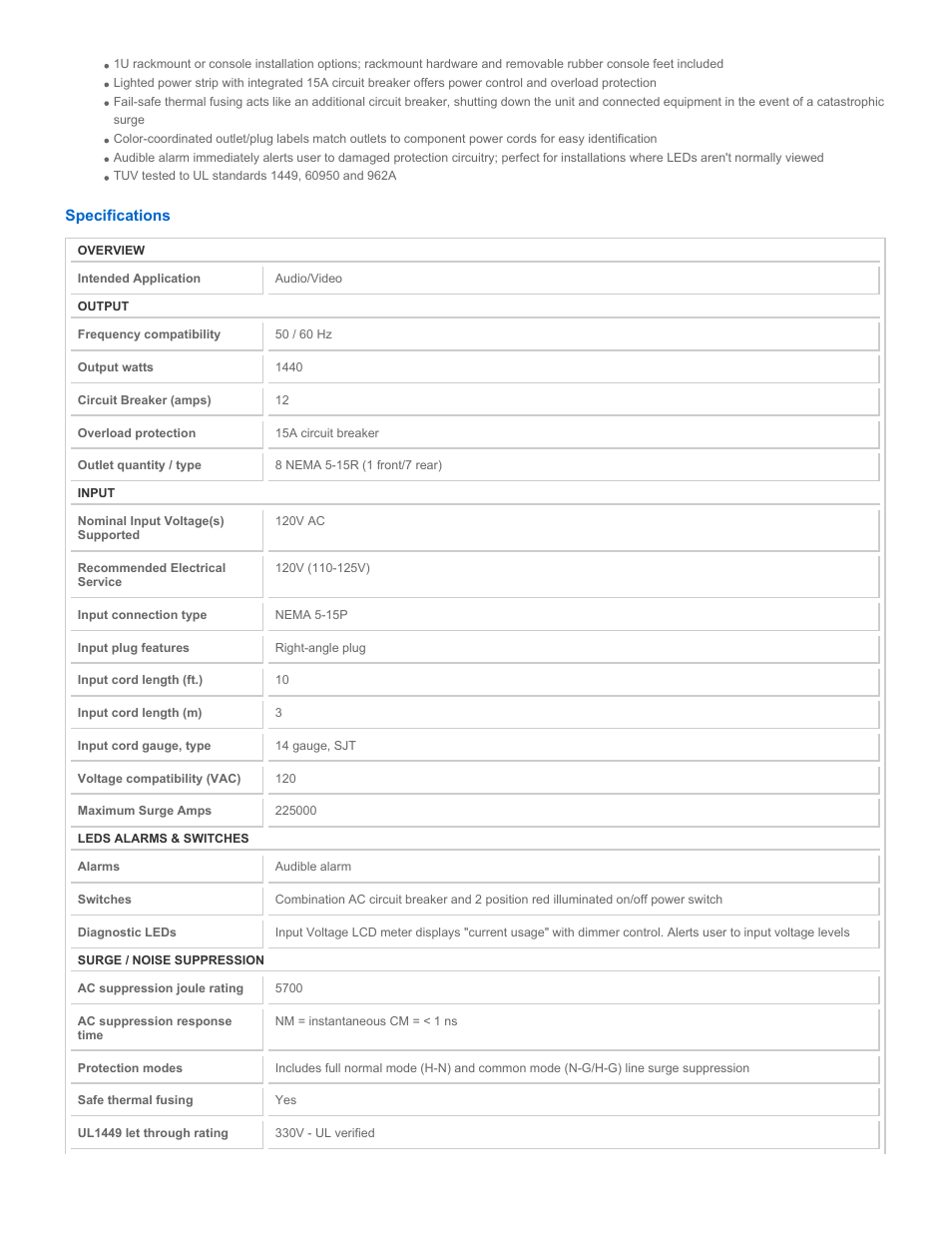Tripp Lite HT810ISOCTR User Manual | Page 2 / 4