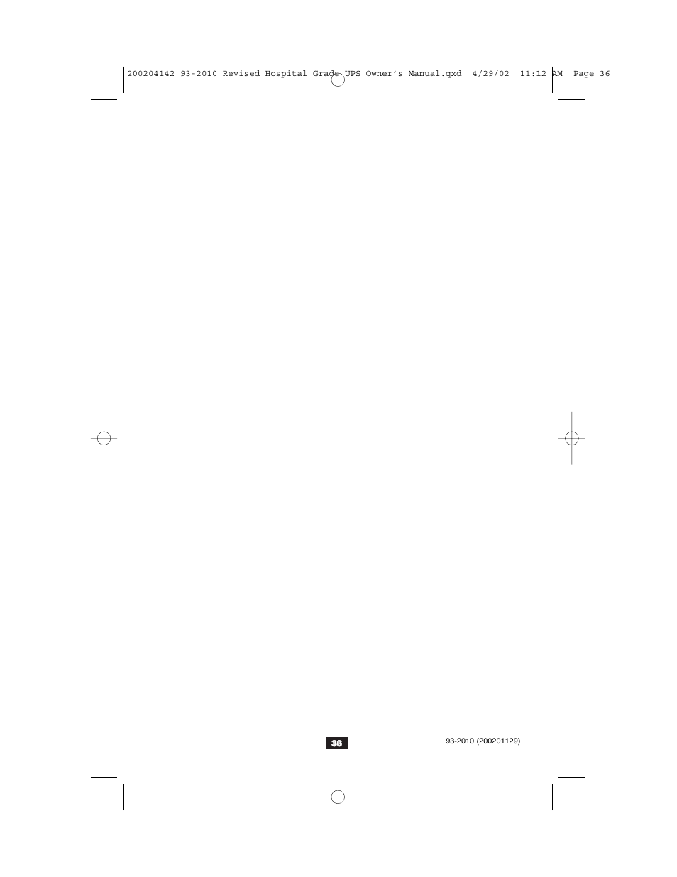 Tripp Lite OmniSmart UL2601-1 User Manual | Page 36 / 36
