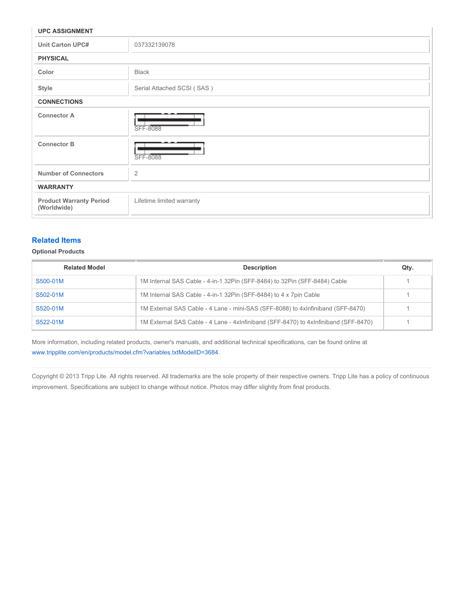 Tripp Lite S524-01M User Manual | Page 2 / 2