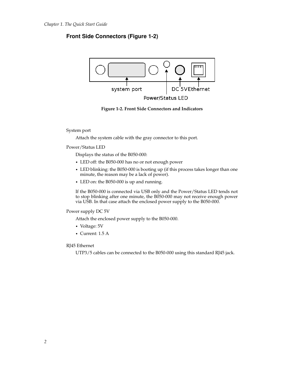 Front side connectors (figure 12), Rear side connectors (figure 1-3), Front side connectors (figure 1-2) | Tripp Lite B050-000 User Manual | Page 10 / 126