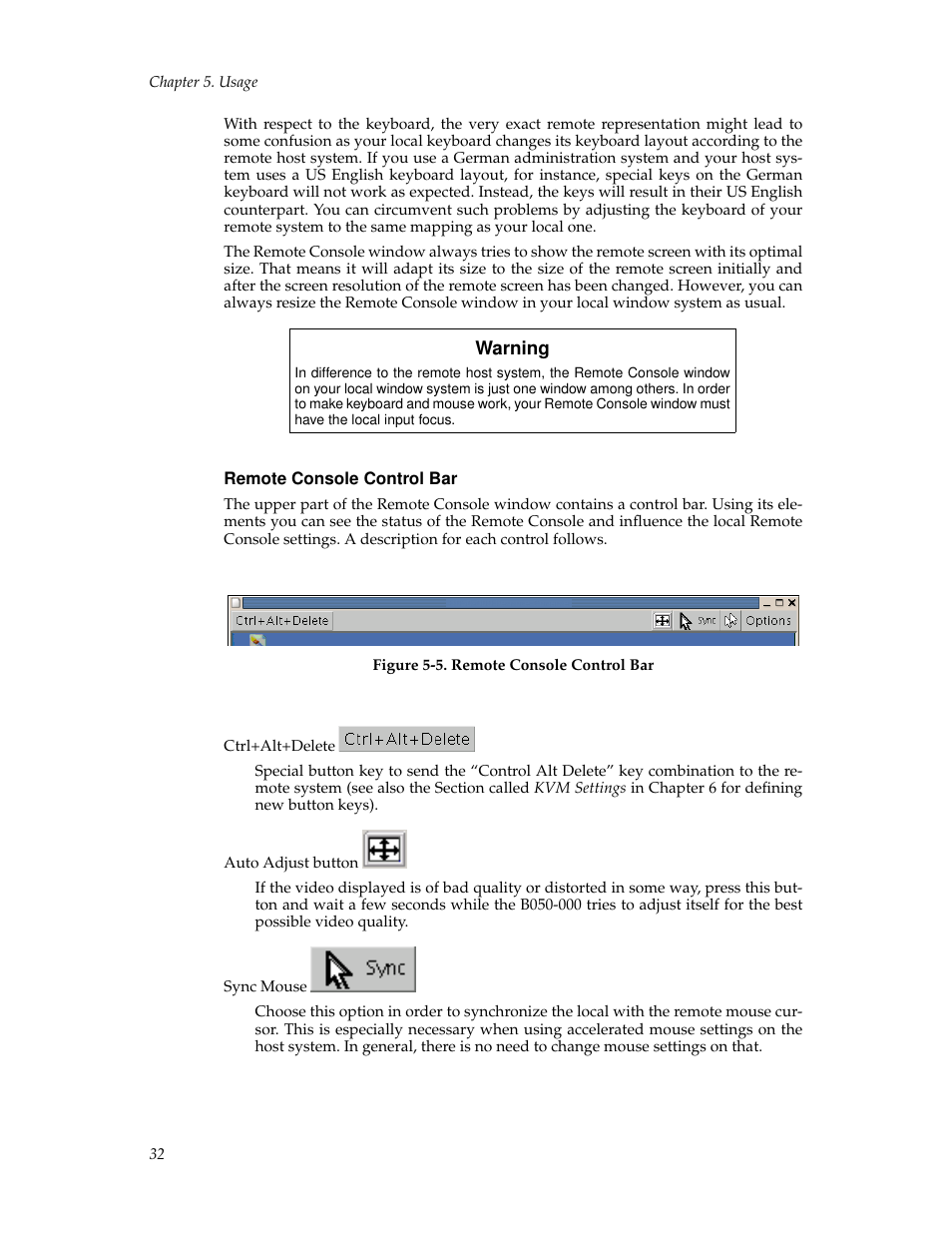 Remote console control bar | Tripp Lite B050-000 User Manual | Page 40 / 126