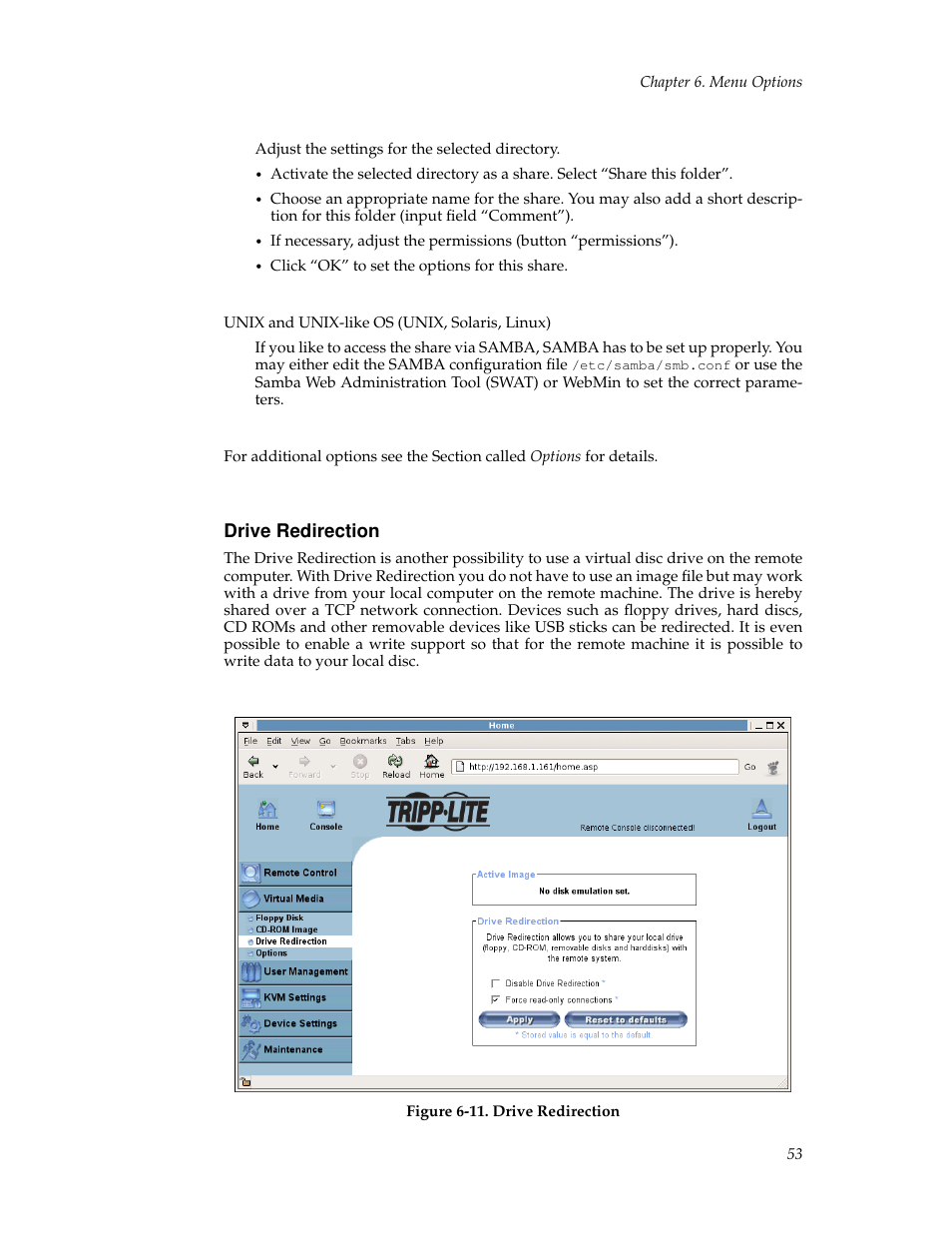 Drive redirection | Tripp Lite B050-000 User Manual | Page 61 / 126