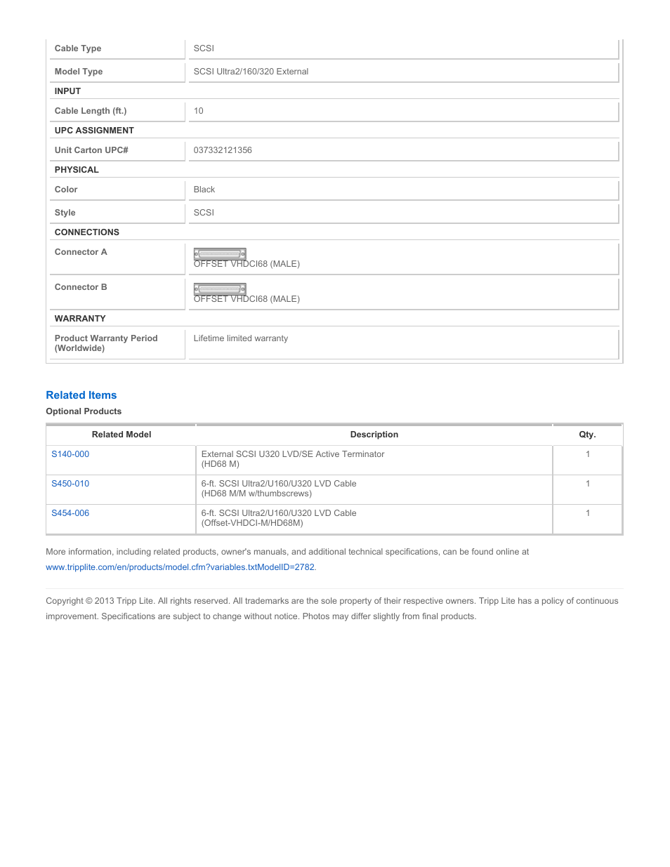 Tripp Lite S456-010 User Manual | Page 2 / 2