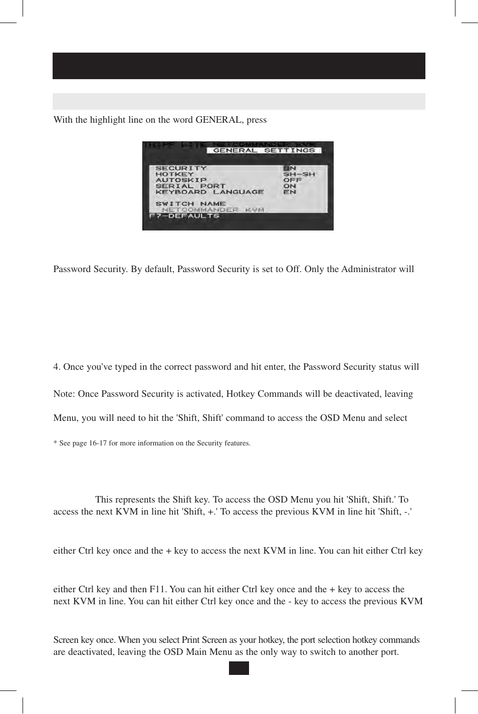 Operation | Tripp Lite NetCommander B070-008-19 User Manual | Page 12 / 24