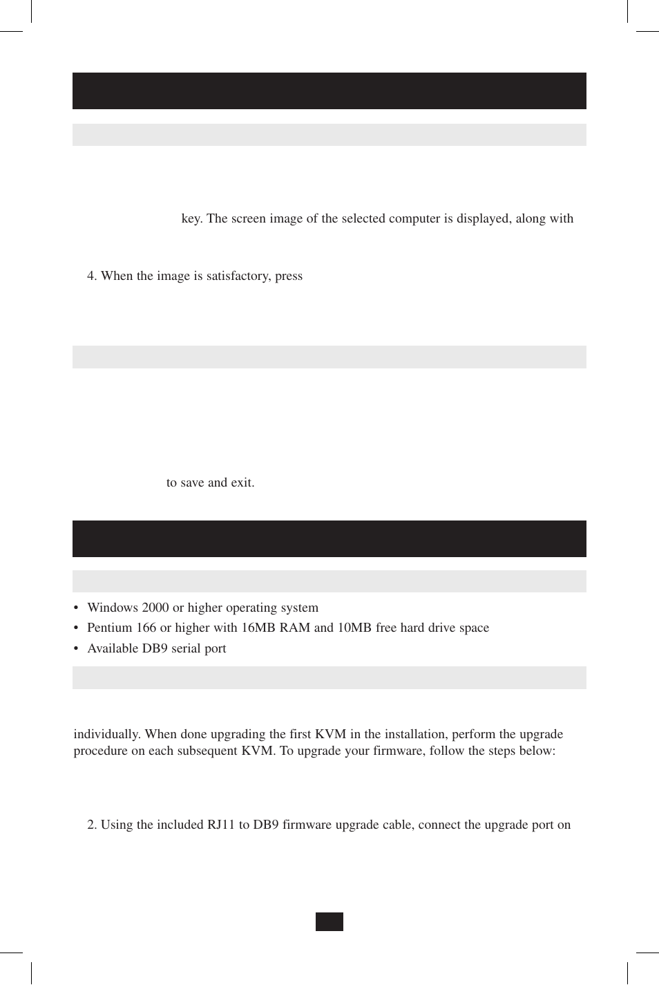 Operation, Firmware upgrade | Tripp Lite NetCommander B070-008-19 User Manual | Page 18 / 24