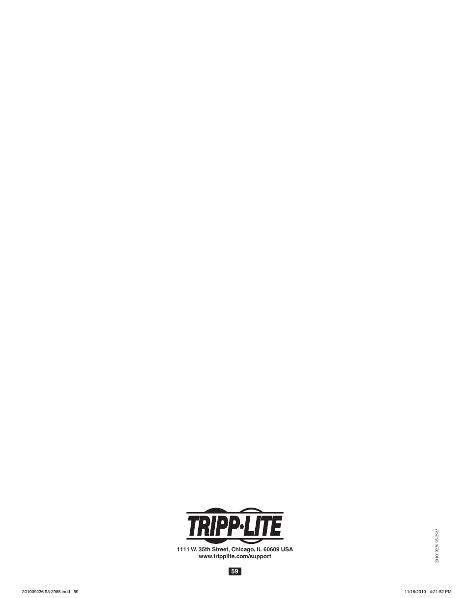 Tripp Lite B020-U08-19-IP User Manual | Page 59 / 59