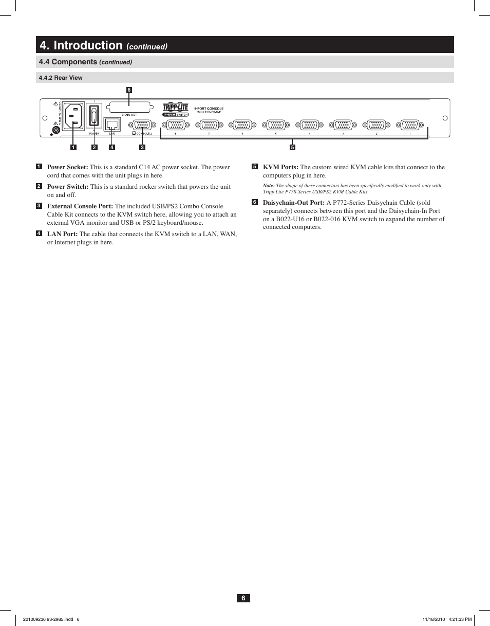 Introduction | Tripp Lite B020-U08-19-IP User Manual | Page 6 / 59