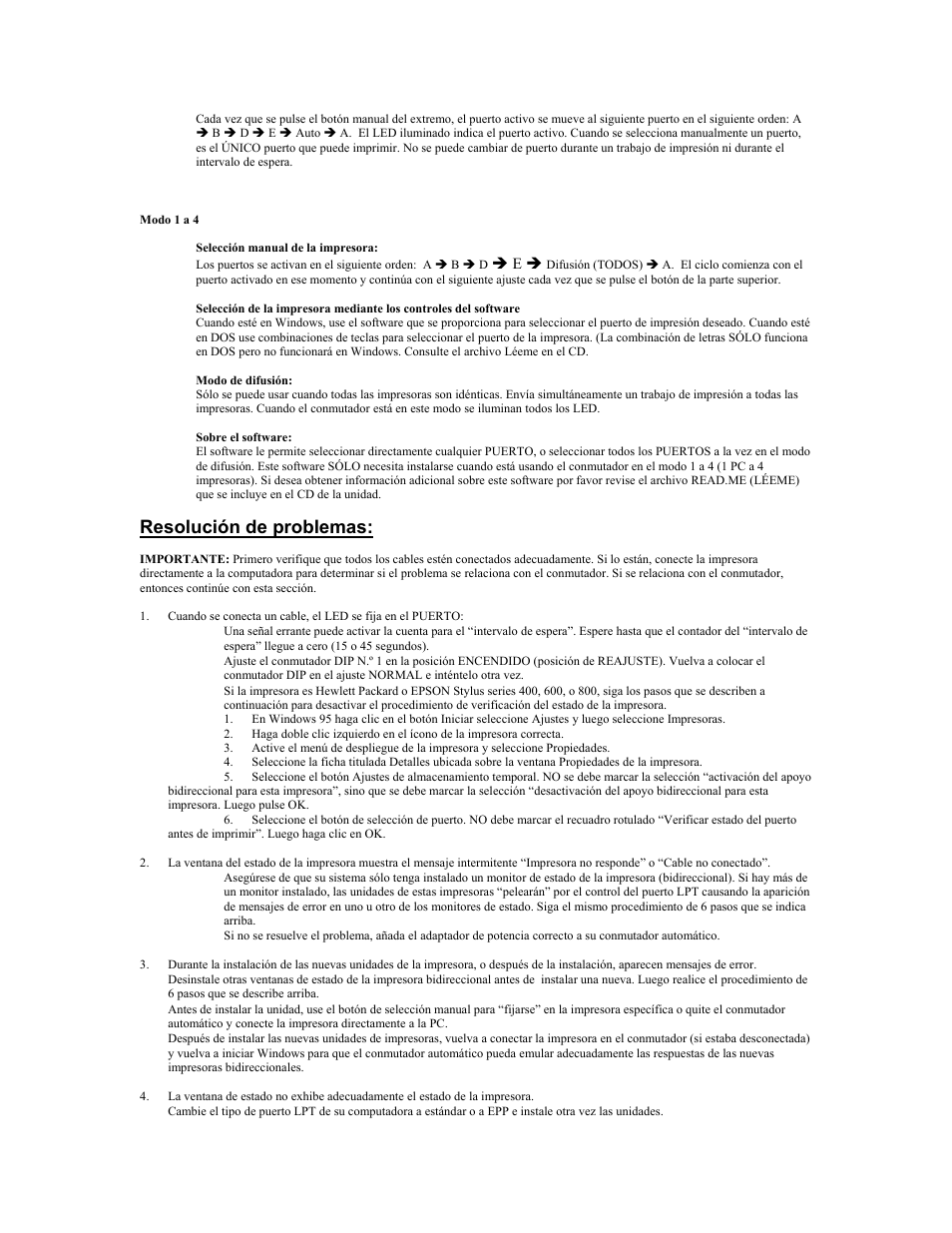 Resolución de problemas | Tripp Lite PARALLEL REVERSIBLE B170-004-R User Manual | Page 11 / 22