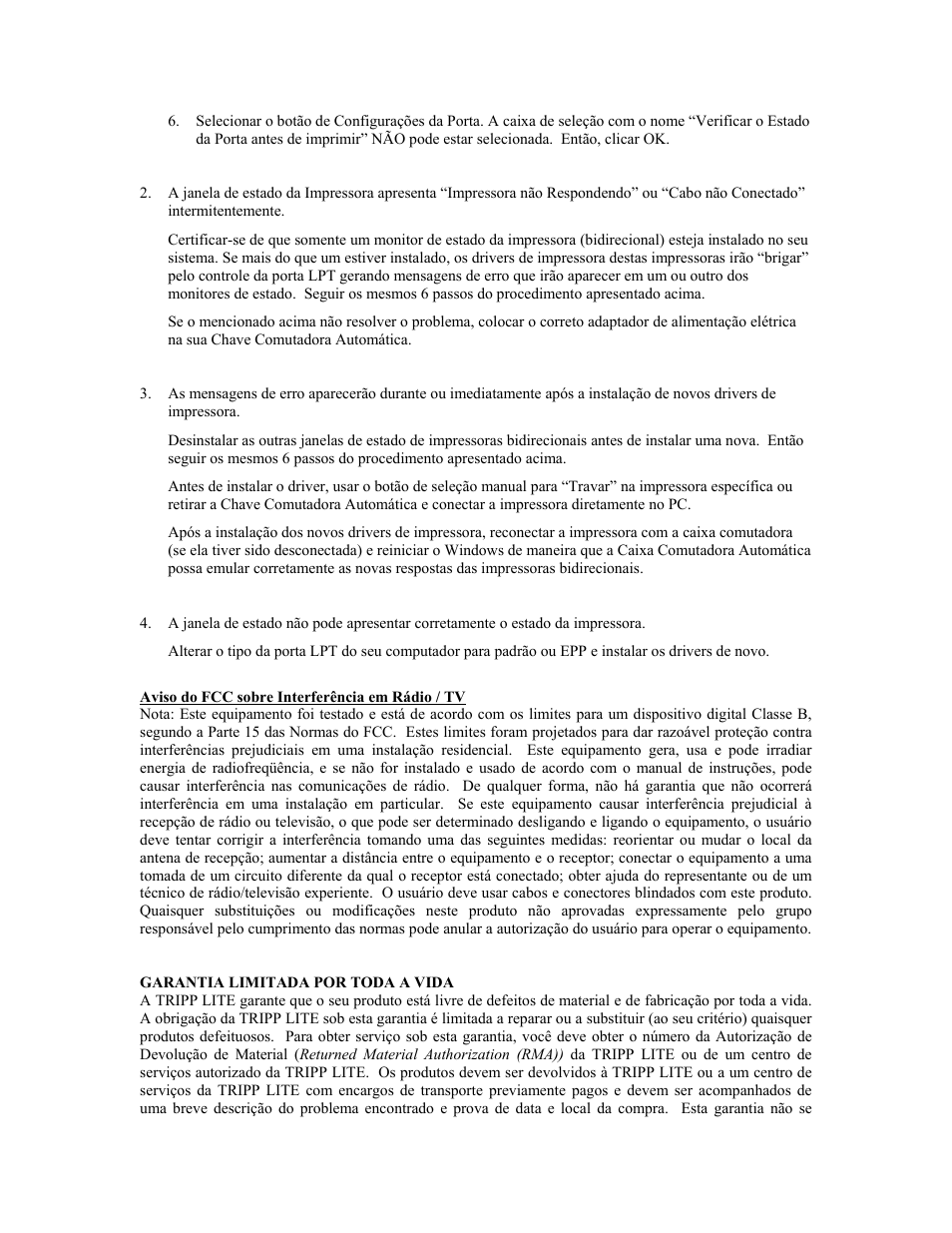 Tripp Lite PARALLEL REVERSIBLE B170-004-R User Manual | Page 21 / 22