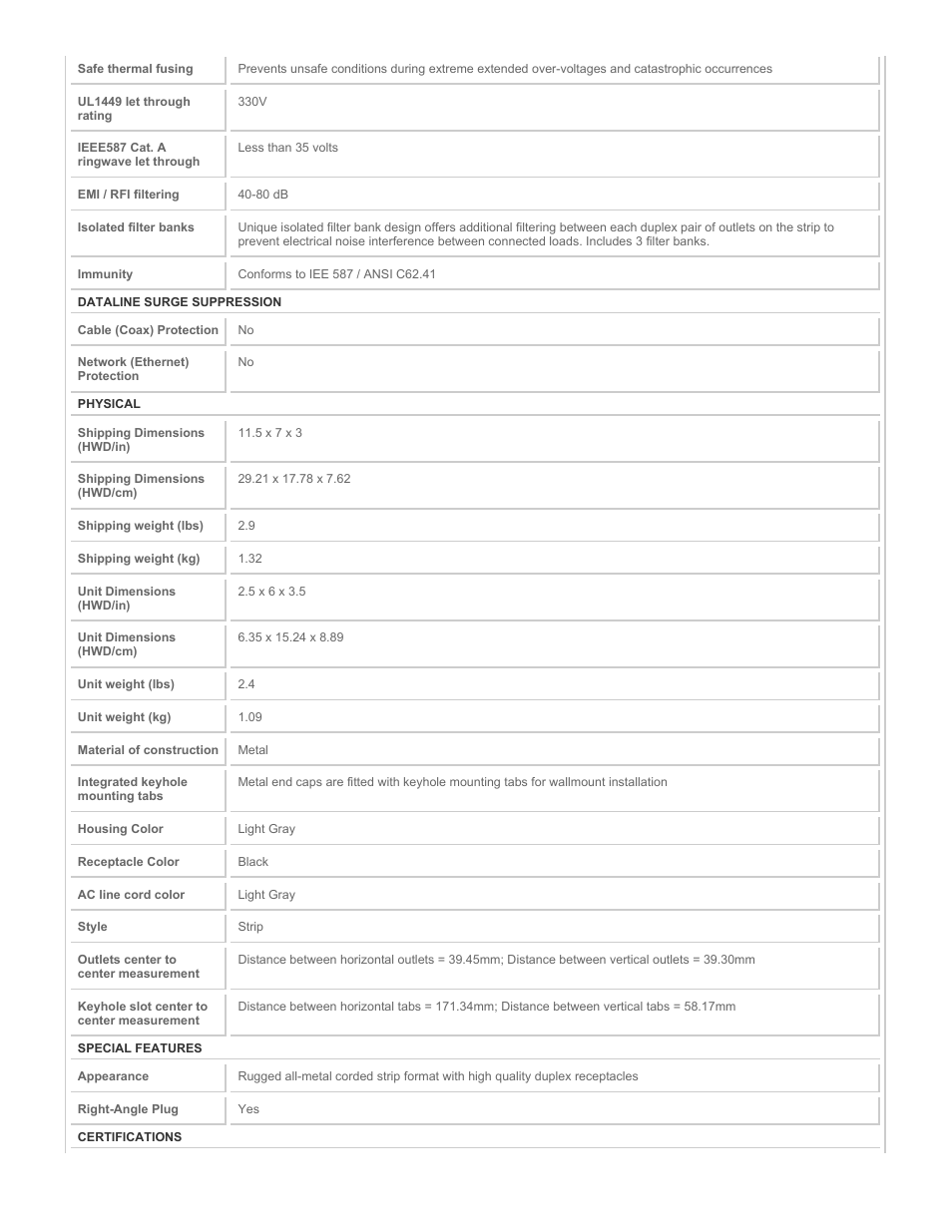 Tripp Lite ISOBAR6 User Manual | Page 3 / 4