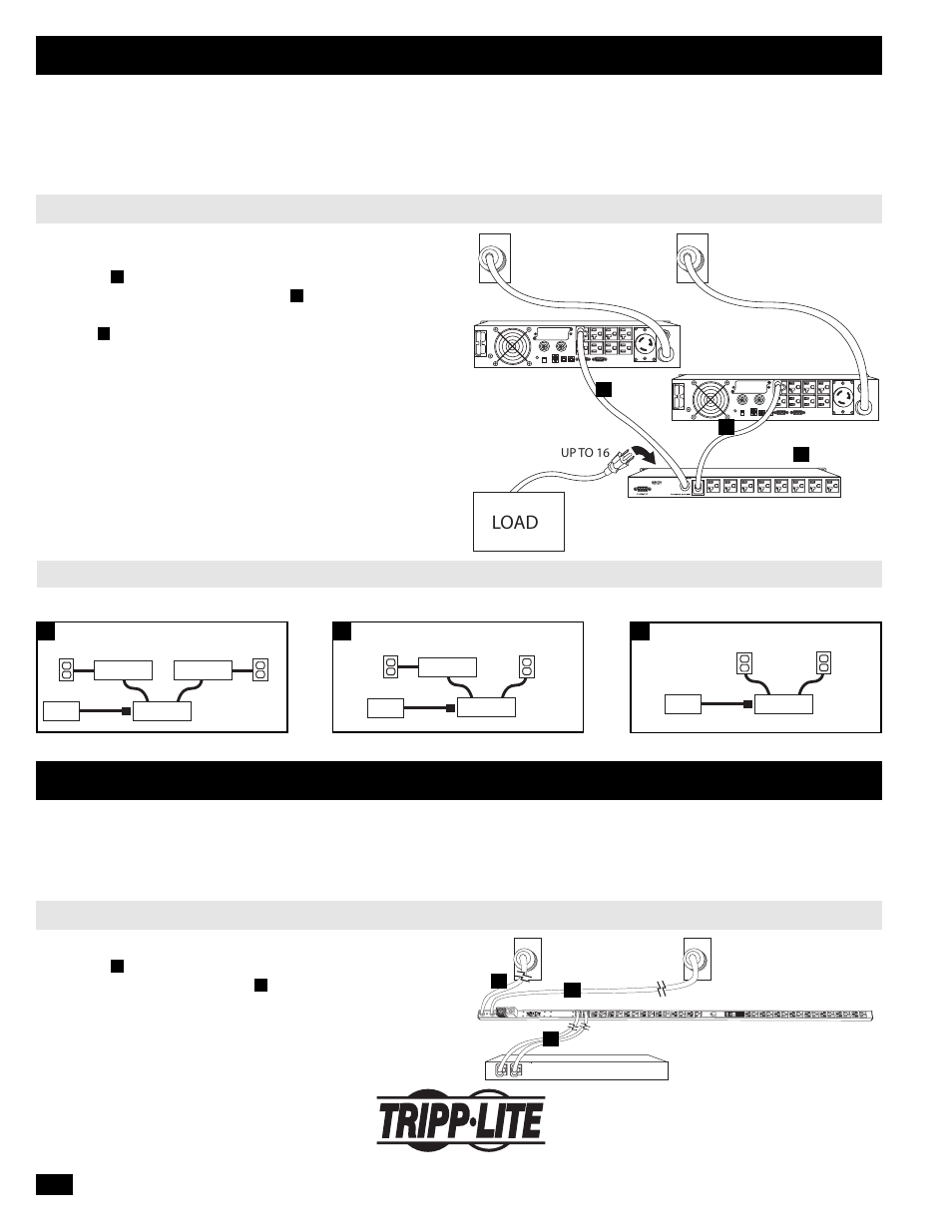 Pdus with automatic transfer switching (ats), Pdus with dual independent power circuits, Load | Tripp Lite 200803016 95-2924 User Manual | Page 8 / 8
