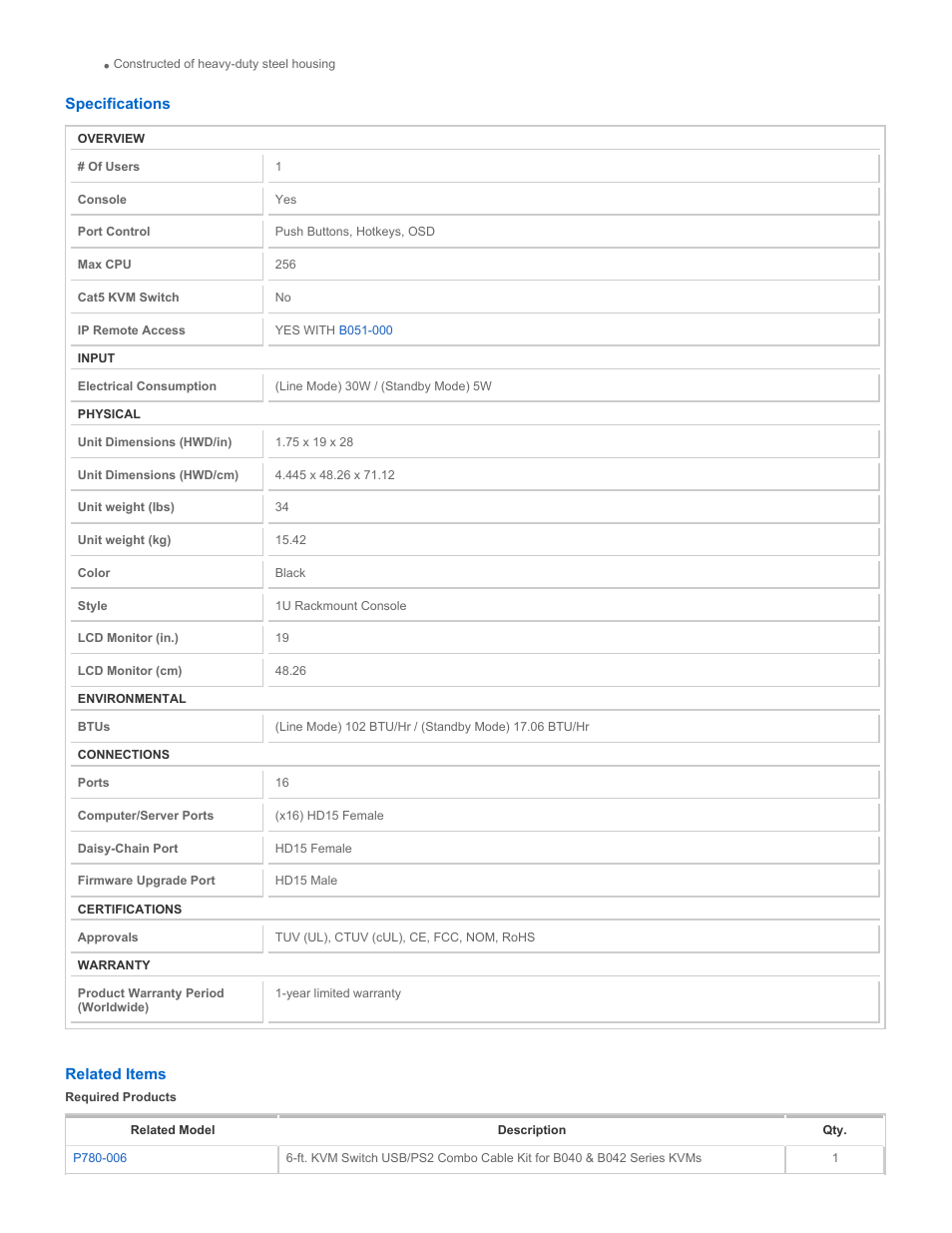 Tripp Lite NetController B040-016-19 User Manual | Page 2 / 3