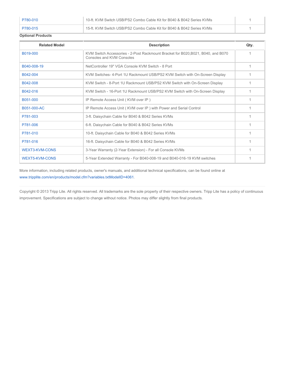 Tripp Lite NetController B040-016-19 User Manual | Page 3 / 3