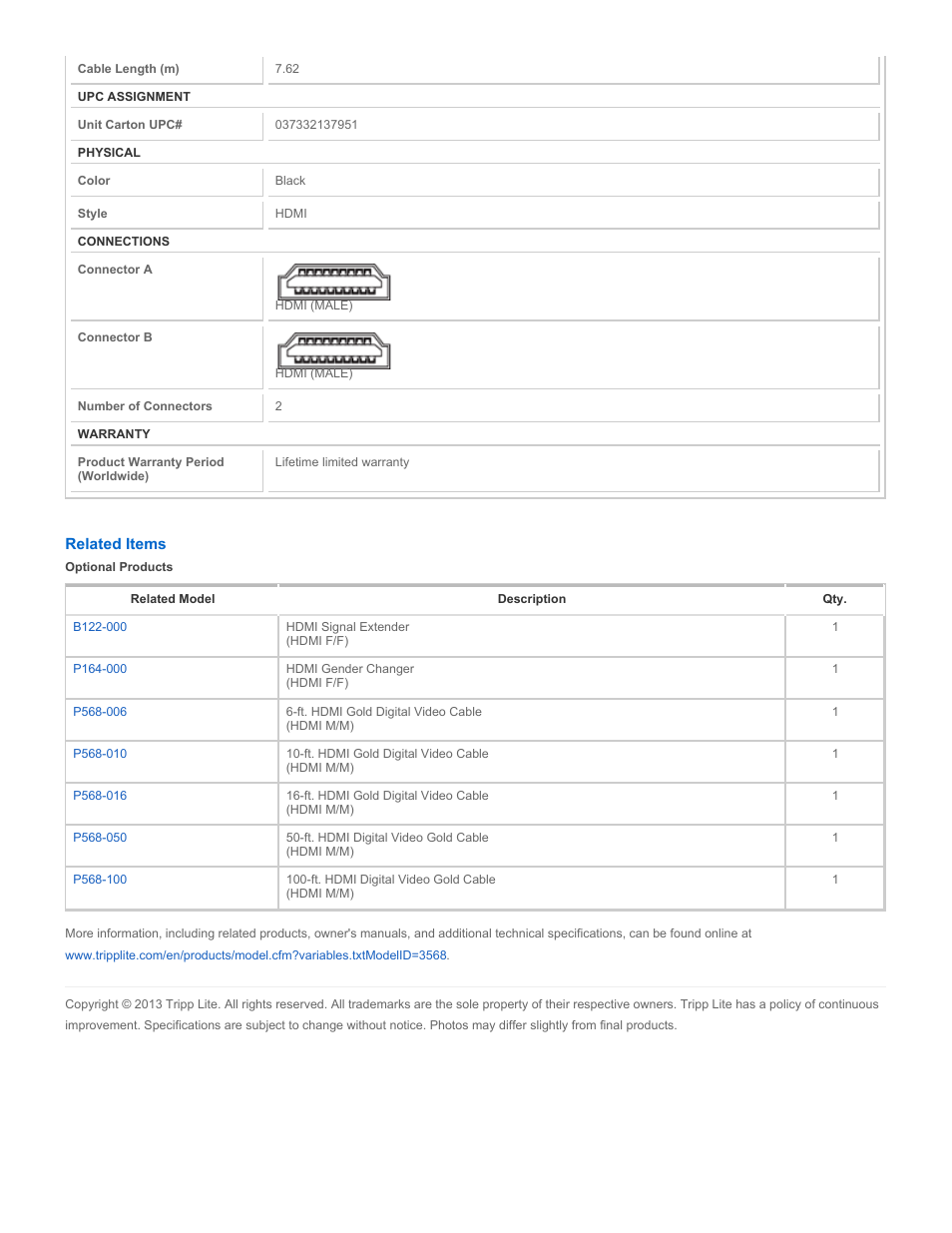Tripp Lite P164-000 User Manual | Page 2 / 2