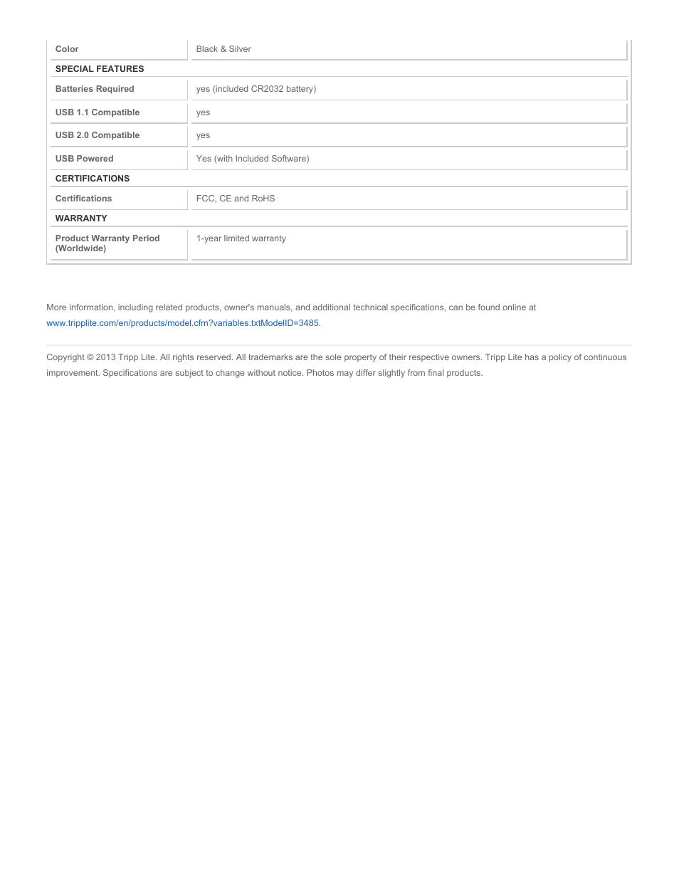 Tripp Lite SEC4002RF User Manual | Page 2 / 2