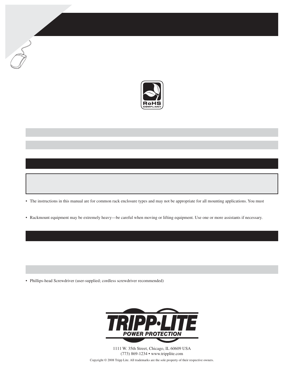 Tripp Lite SREXTENDER User Manual | 7 pages