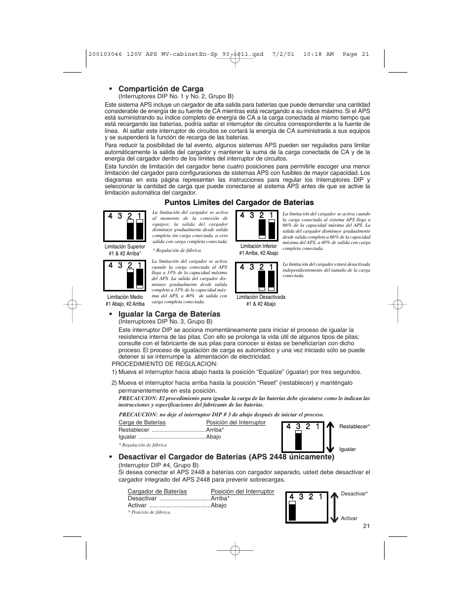 Tripp Lite APS PowerVerter User Manual | Page 21 / 36
