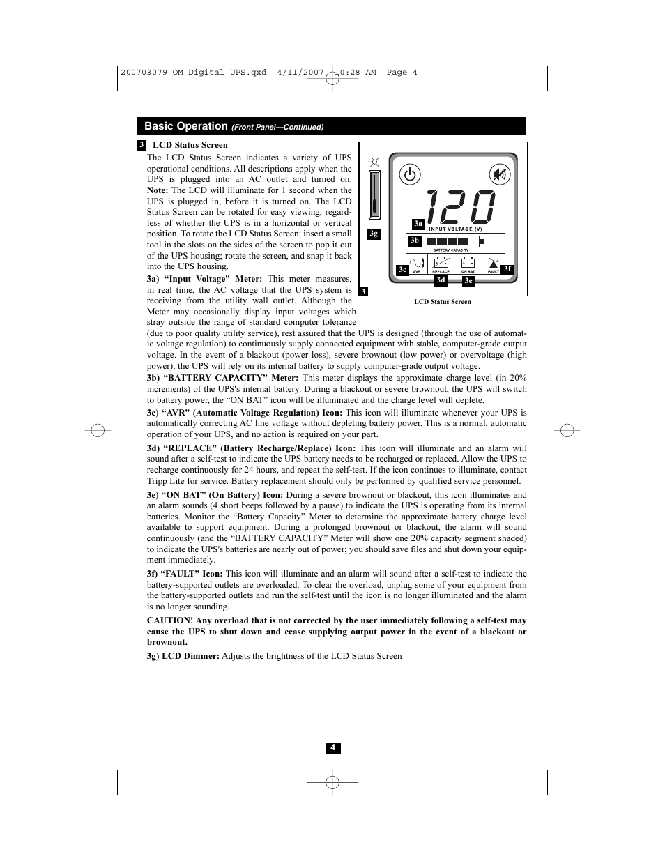 Tripp Lite Digital UPS Systems 200703079 User Manual | Page 4 / 7