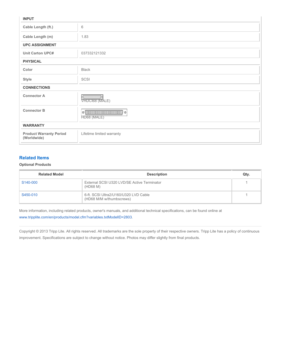Tripp Lite S455-006 User Manual | Page 2 / 2