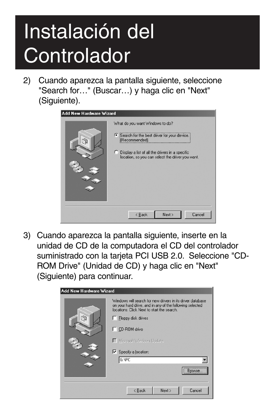 Instalación del controlador | Tripp Lite U234-005-R User Manual | Page 18 / 60