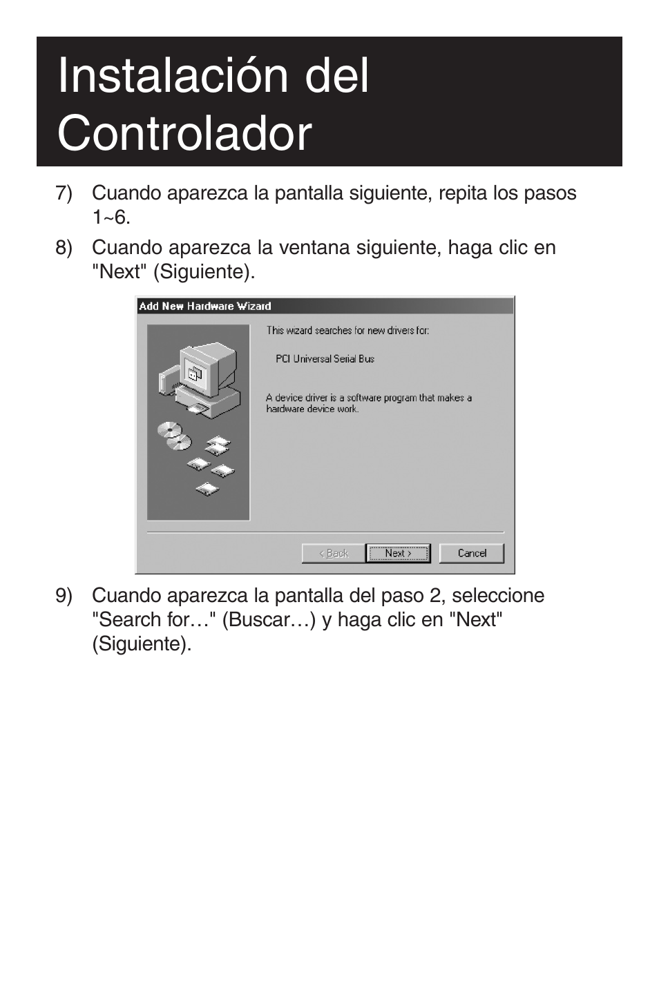 Instalación del controlador | Tripp Lite U234-005-R User Manual | Page 21 / 60