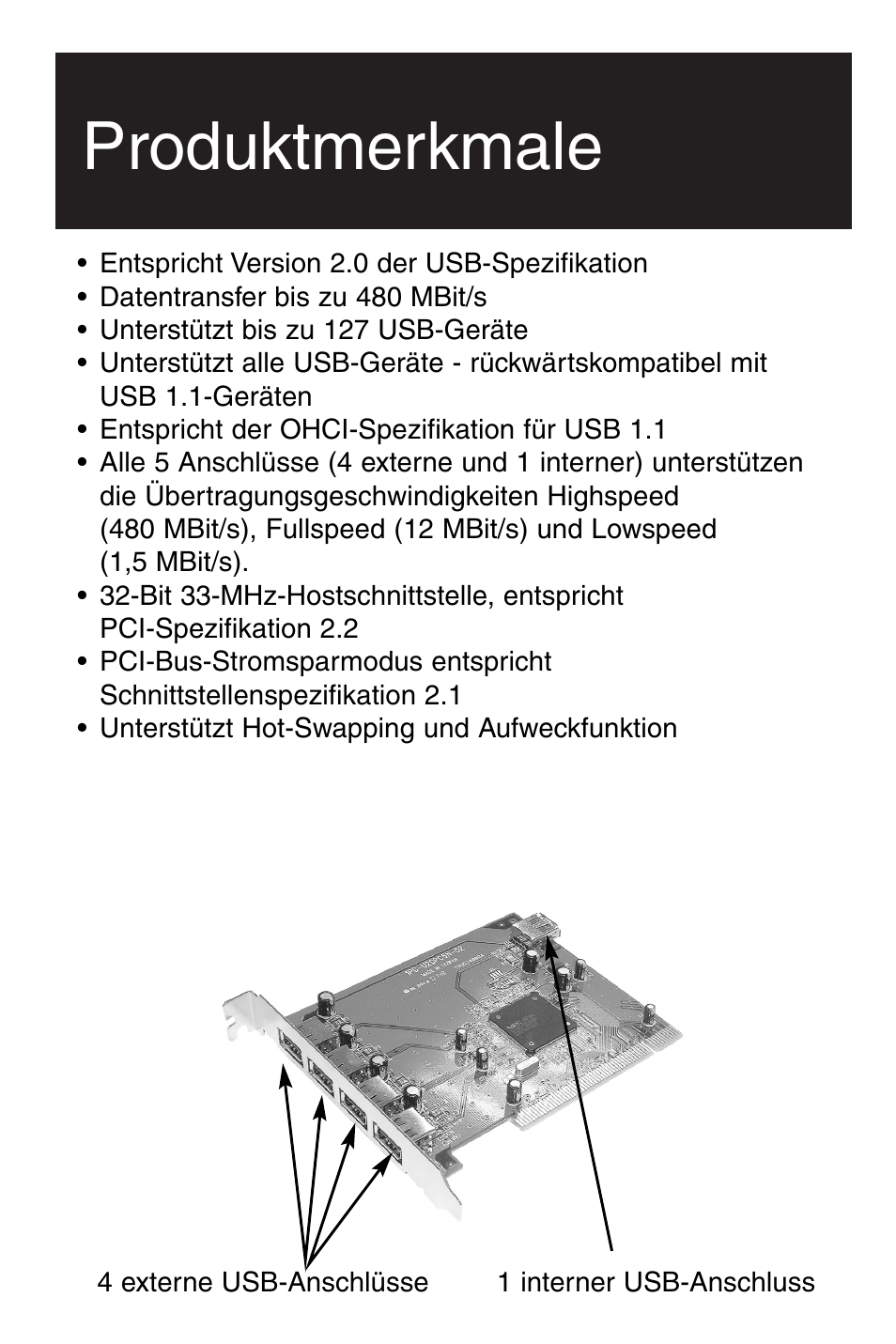 Produktmerkmale | Tripp Lite U234-005-R User Manual | Page 39 / 60