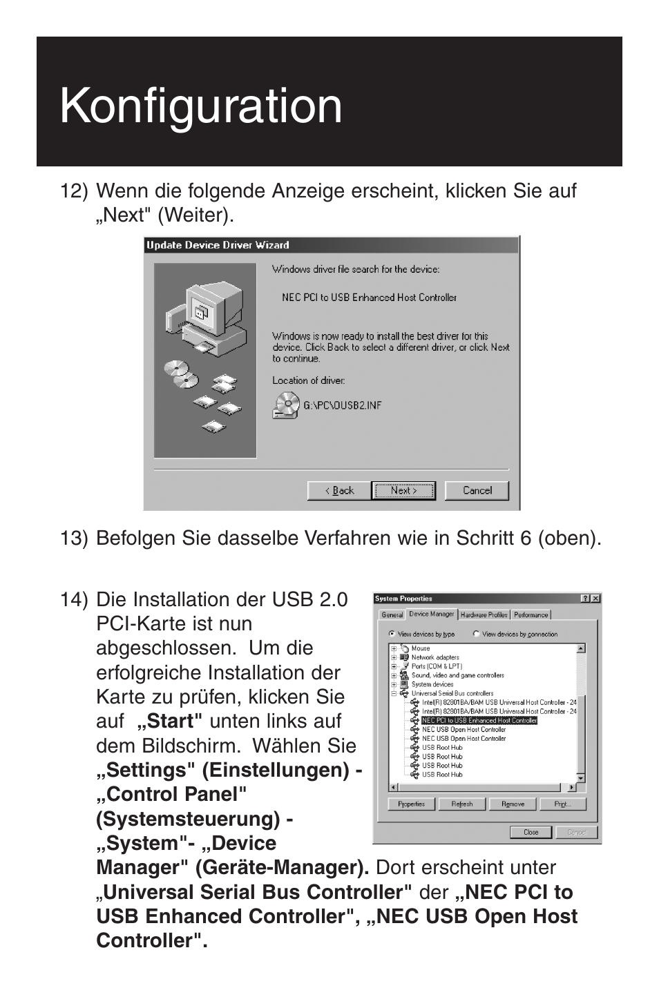 Konfiguration | Tripp Lite U234-005-R User Manual | Page 47 / 60