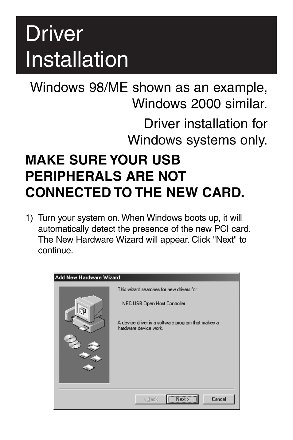 Driver installation | Tripp Lite U234-005-R User Manual | Page 5 / 60