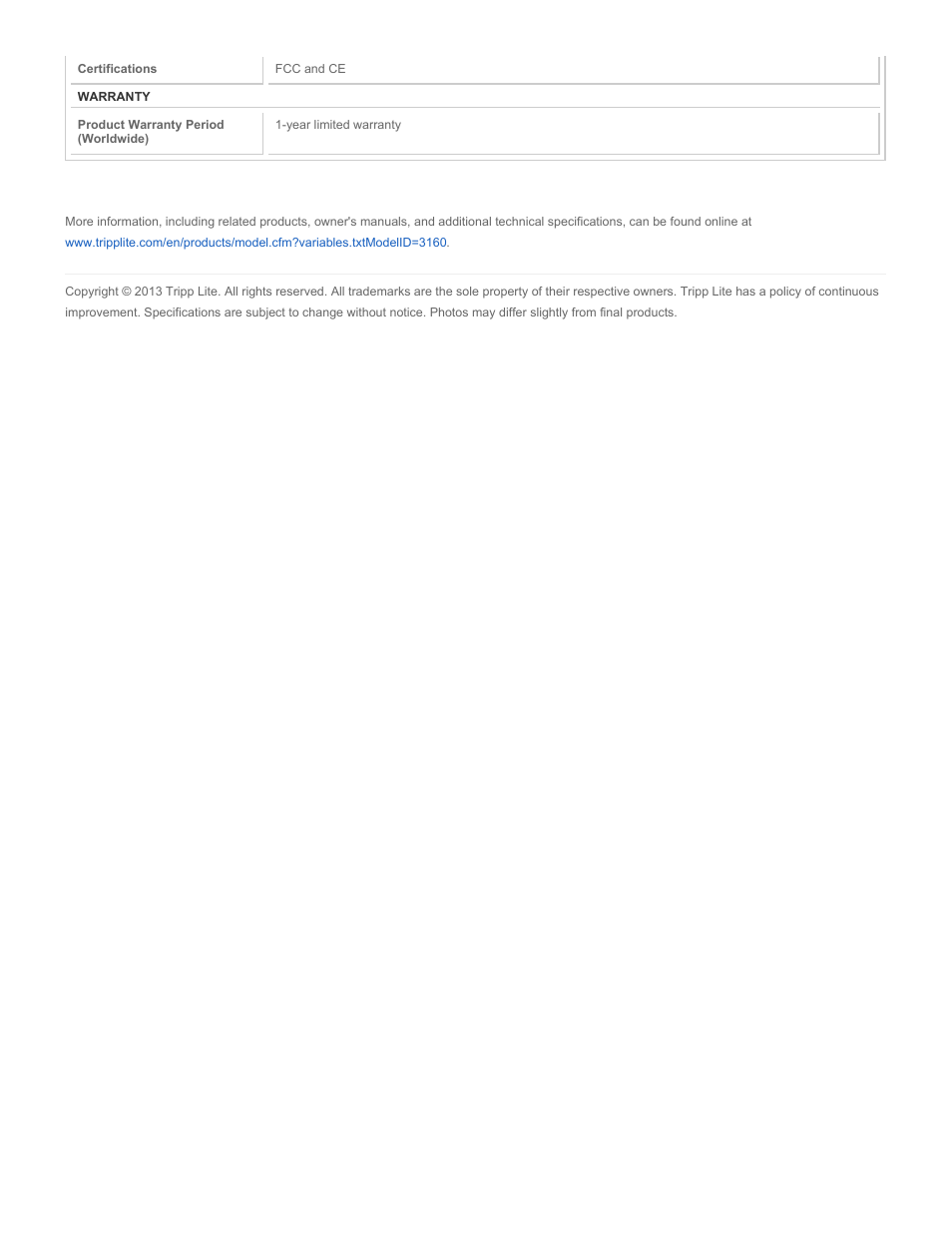 Tripp Lite NS2000SR User Manual | Page 2 / 2